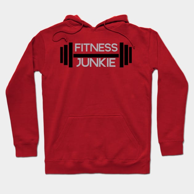 Fitness Junkie Hoodie by ArmChairQBGraphics